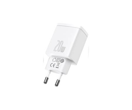 Сетевое зарядное устройство Baseus Compact Quick Charger U+C 20W White (CCXJ-B02)