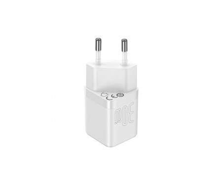 Сетевое зарядное устройство Baseus GaN3 Fast Charger 1C 30W (CCGN010102) White