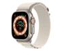 Apple Watch Ultra GPS + Cellular 49mm Titanium Case with Starlight Alpine Loop - Medium (MQF03/MQFR3) 1