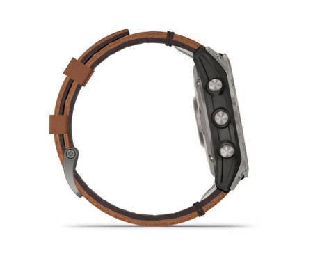 Смарт-часы Garmin Fenix 7 Sapphire Solar Titanium with Chestnut Leather Band (010-02540-31) 3