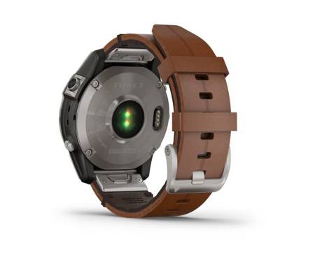 Смарт-часы Garmin Fenix 7 Sapphire Solar Titanium with Chestnut Leather Band (010-02540-31) 4