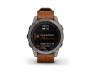 Смарт-часы Garmin Fenix 7 Sapphire Solar Titanium with Chestnut Leather Band (010-02540-31) 2