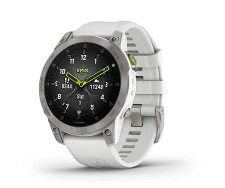 Смарт-часы Garmin Epix (Gen 2) Sapphire - White Titanium (010-02582-20/21) 1