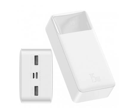 Power Bank Baseus Bipow Digital Display 30000mAh 15W White (PPDML-K02) 2