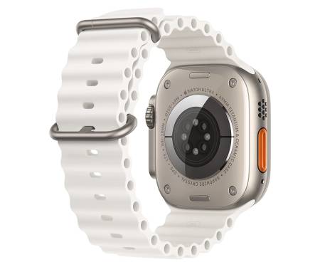 Apple Watch Ultra GPS + Cellular 49mm Titanium Case with White Ocean Band (MNH83LL/A) 3