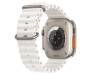 Apple Watch Ultra GPS + Cellular 49mm Titanium Case with White Ocean Band (MNH83LL/A) 3