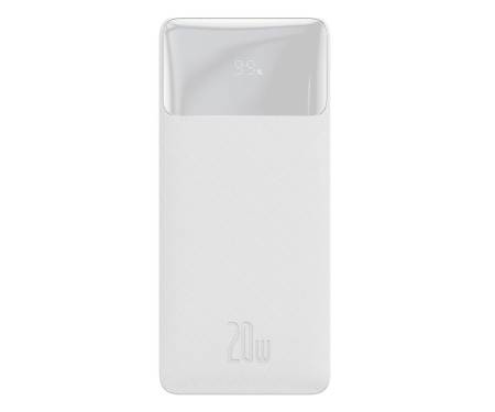 Power Bank Baseus Bipow Digital Display 30000mAh 20W White (PPDML-N02, PPBD050402)