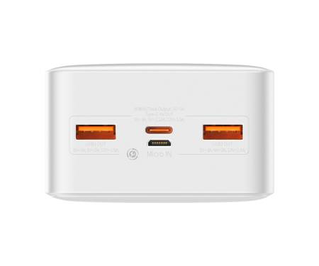 Power Bank Baseus Bipow Digital Display 30000mAh 20W White (PPDML-N02, PPBD050402)
