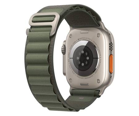 Apple Watch Ultra GPS + Cellular 49mm Titanium Case with Green Alpine Loop M (MQEW3LL/A) 3