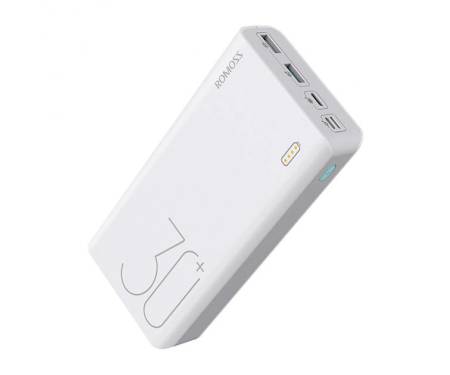 Power Bank Romoss 30000mah Sense8+ White (PHP30-401-02) 1