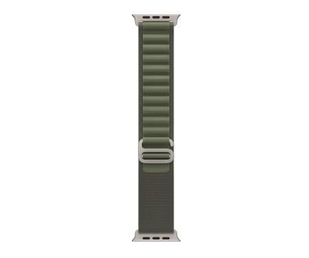 Apple Watch Ultra GPS + Cellular 49mm Titanium Case with Green Alpine Loop - Small (MNHC3/MNHJ3) 3