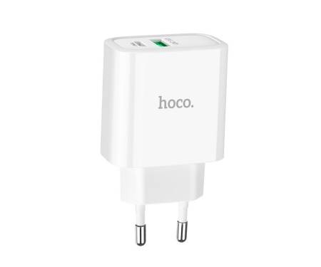 Сетевое зарядное устройство Hoco C57A Speed charger PD+QC3.0 charger(EU) 2USB 3.1A White 2