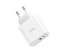 Сетевое зарядное устройство Hoco C57A Speed charger PD+QC3.0 charger(EU) 2USB 3.1A White 1