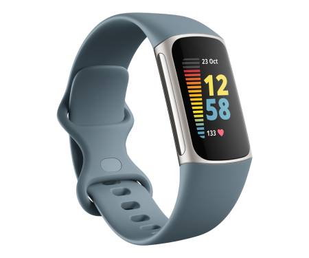 Смарт-часы Fitbit Charge 5 Steel Blue/Platinum Stainless Steel (FB421SRBU) 1