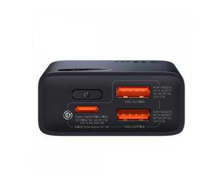 Power Bank Baseus Adaman Metal Digital Display 10000 mAh 30W Black (PPAD040001)