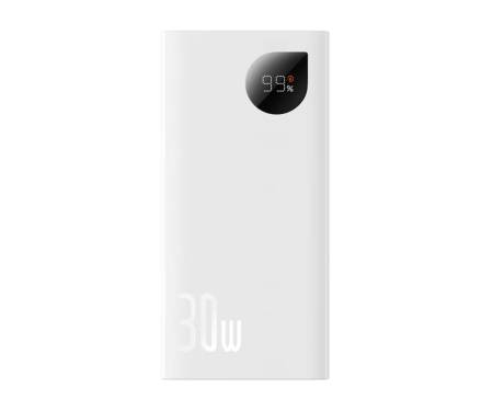 Power Bank Baseus Adaman Metal Digital Display 10000 mAh 30W White (PPAD040002)