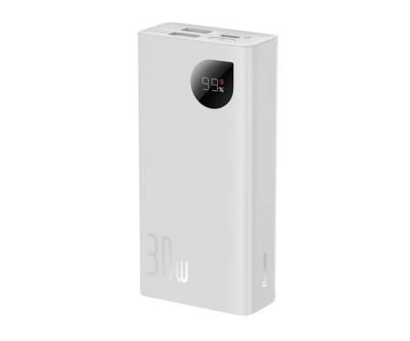Power Bank Baseus Adaman Metal Digital Display 10000 mAh 30W White (PPAD040002)