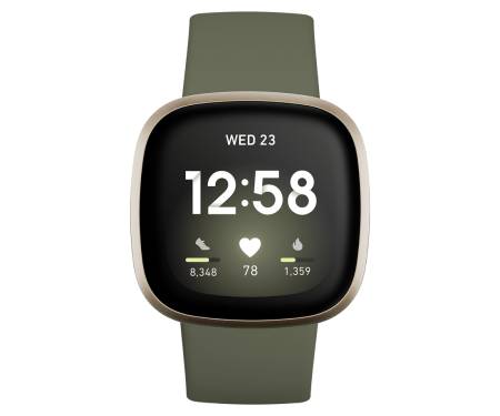 Смарт-часы Fitbit Versa 3 Olive / Soft Gold Aluminum 2