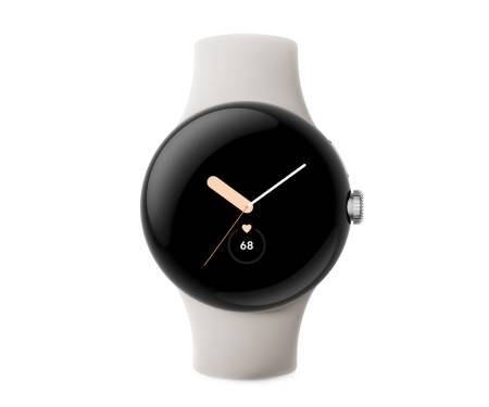 Смарт-часы Google Pixel Watch Polished Silver Case/Chalk Active Band 2