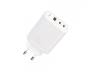 Сетевое зарядное устройство XO CE04 (EU) 65W  Fast Charger (TYPE-C PD65W / USB-A QC45W) CE White 1