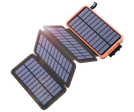 Power Bank Tranmix Portable Solar Phone Charger 25000mAh with 4 Solar Panels 1
