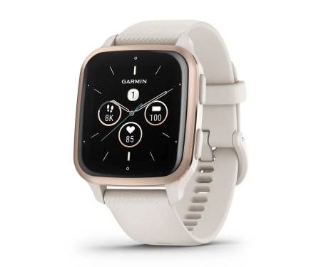 Смарт-часы Garmin Venu Sq 2 – Music Edition Peach Gold Al. Bezel w. Ivory Case and S. Band (010-02700-01/11) 1