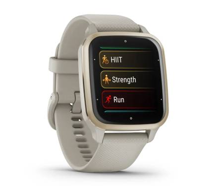 Смарт-часы Garmin Venu Sq 2 – Music Edition Cream Gold Aluminum Bezel with French Gray Case and Silicone Band (010-02700-02/12)