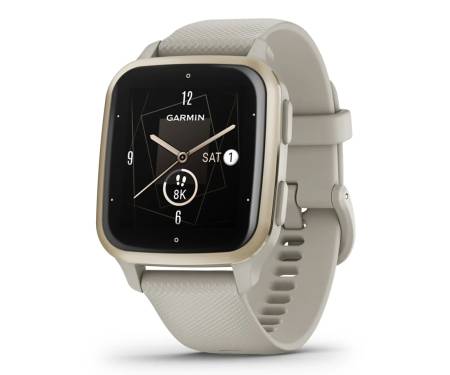 Смарт-часы Garmin Venu Sq 2 – Music Edition Cream Gold Aluminum Bezel with French Gray Case and Silicone Band (010-02700-02/12)