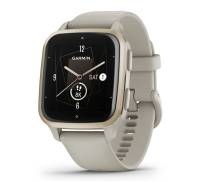 Смарт-часы Garmin Venu Sq 2 – Music Edition Cream Gold Aluminum Bezel with French Gray Case and Silicone Band (010-02700-02/12)