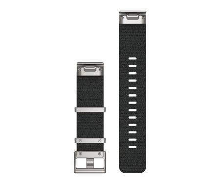 Ремешок Garmin QuickFit 22 Watch Bands Jacquard-weave Nylon Strap – Black (010-12738-21) 2