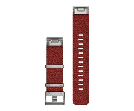 Ремешок Garmin QuickFit 22 Watch Bands Jacquard-weave Nylon Strap – Red (010-12738-22) 2