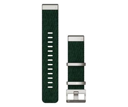 Ремешок Garmin QuickFit 22 Watch Bands Jacquard-weave Nylon Strap – Pine Green (010-13008-00) 1
