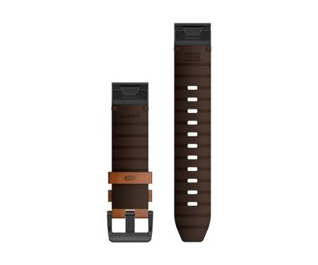 Ремешок Garmin QuickFit 22 Watch Bands Chestnut Leather (010-12863-05) 2