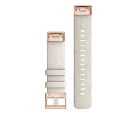 Ремінець Garmin QuickFit 20 Watch Bands Cream Heathered Nylon with Rose Gold Hardware (010-13102-09) 2