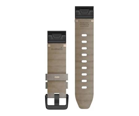 Ремінець Garmin QuickFit 20 Watch Bands Shale Grey Suede Leather (010-12876-00) 2