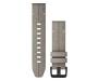 Ремінець Garmin QuickFit 20 Watch Bands Shale Grey Suede Leather (010-12876-00) 1