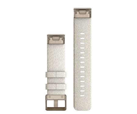Ремінець Garmin QuickFit 20 Watch Bands Garmin Cream Heathered Nylon with Cream Gold Hardware (010-13102-07) 2