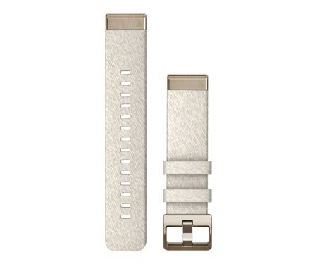 Ремінець Garmin QuickFit 20 Watch Bands Garmin Cream Heathered Nylon with Cream Gold Hardware (010-13102-07) 1