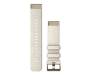 Ремінець Garmin QuickFit 20 Watch Bands Garmin Cream Heathered Nylon with Cream Gold Hardware (010-13102-07) 1
