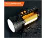 Фонарь Super Bright LED Handheld Spotlight Flashlight Rechargeable 9600mAh 6000 Lumens with USB Output PowerBank