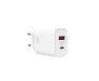 Мережевий зарядний пристрій XO L90A EU PD20W+QC18W Fast charging with light White (L90A)