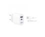 Мережевий зарядний пристрій XO L97 A+C dual port Home charger with Micro cable (NB210) White (L97)