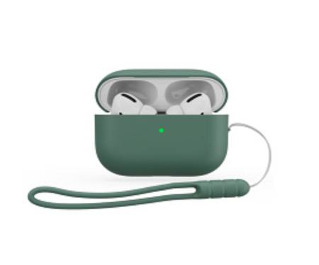 Чехол для Airpods Pro2 Case с ремешком Pine Green 1