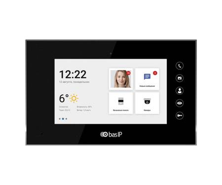 BAS-IP IP видеодомофон AQ-07LL Black