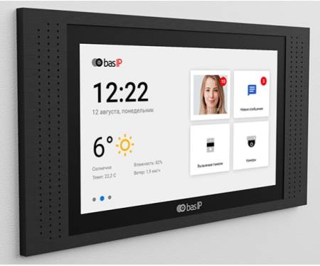 BAS-IP IP видеодомофон AT-07L Black