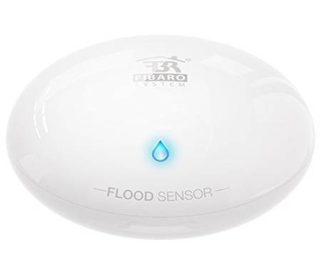 Fibaro Умный датчик протечки воды Flood Sensor, Z-Wave, 3V CR123A, 12-24V DC, белый