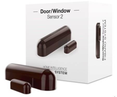 Fibaro Умный датчик открытия двери / окна Door / Window Sensor 2, Z-Wave, 3V ER14250, темно-коричневый