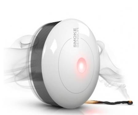 Fibaro Умный датчик дыма Smoke Sensor, Z-Wave, 3V CR123A, белый