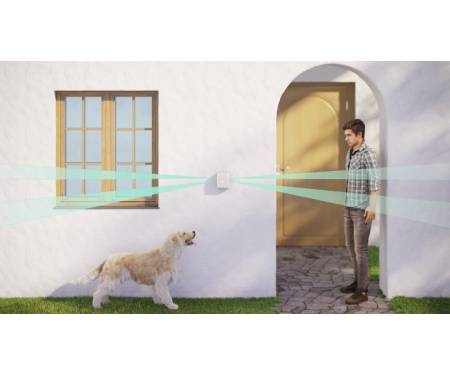 Ajax Беспроводной уличный датчик движения "штора" DualCurtain Outdoor белый