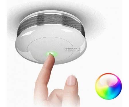 Fibaro Умный датчик дыма Smoke Sensor, Z-Wave, 3V CR123A, белый